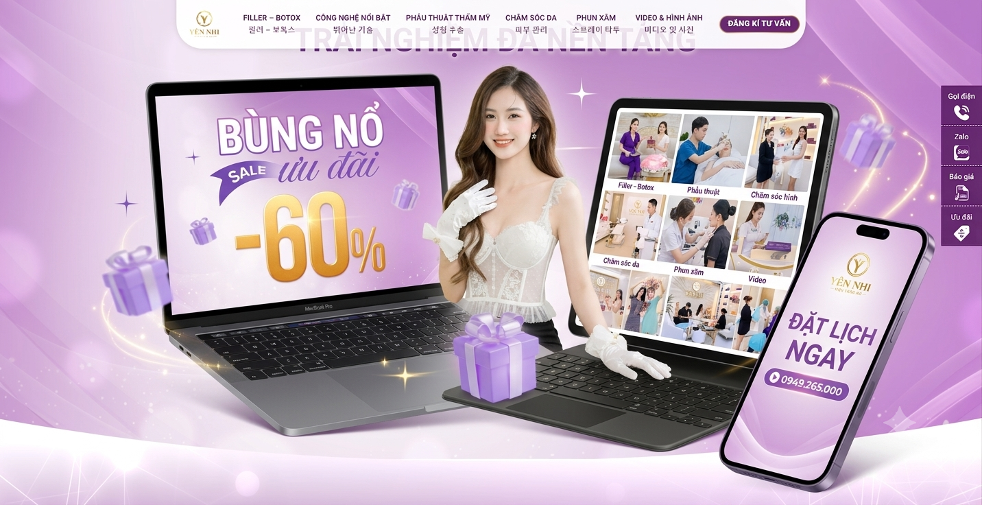 Du an website Yen Nhi Spa