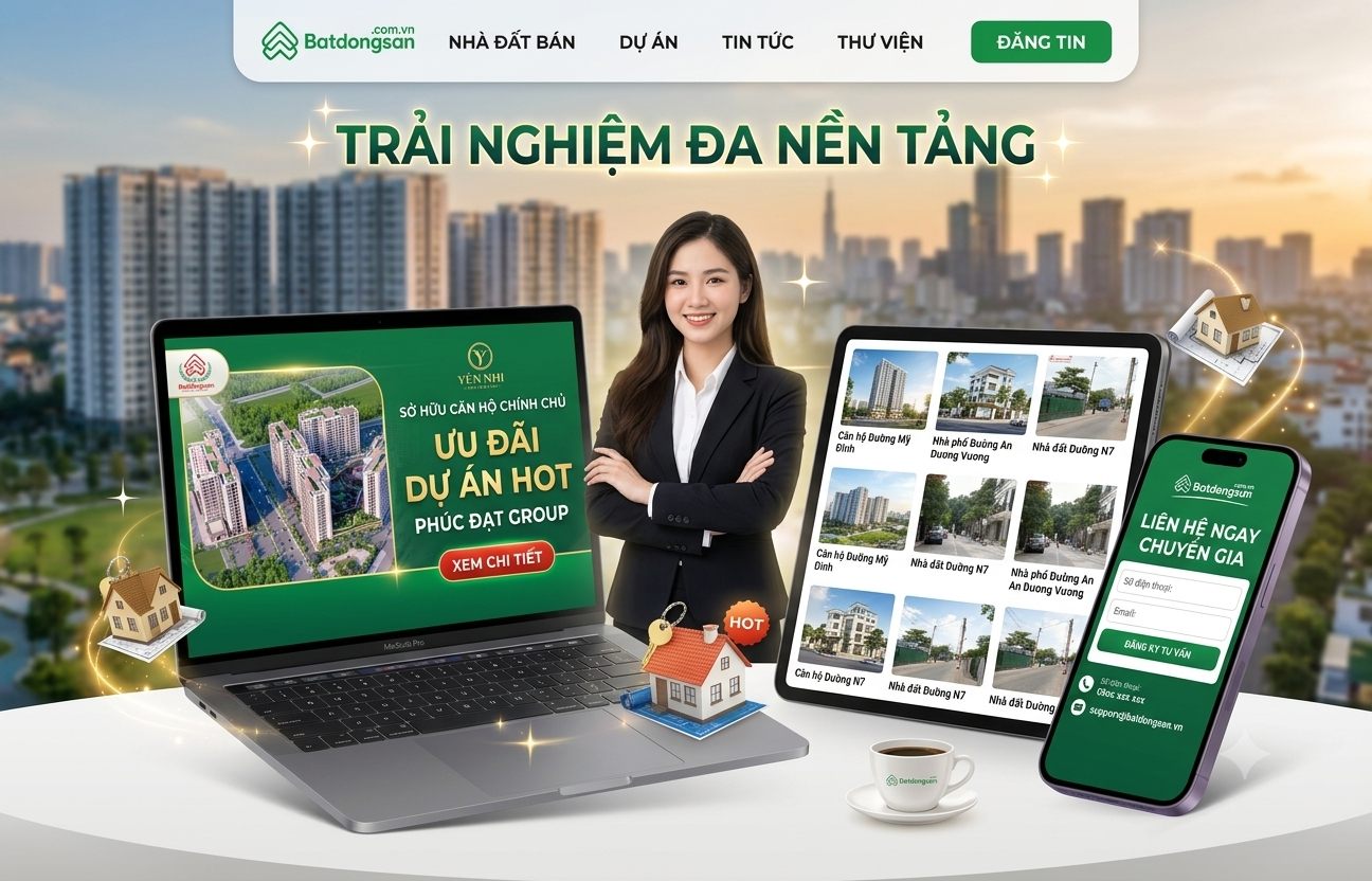 Thiết kế web bất động sản - trải nghiệm đa nền tảng