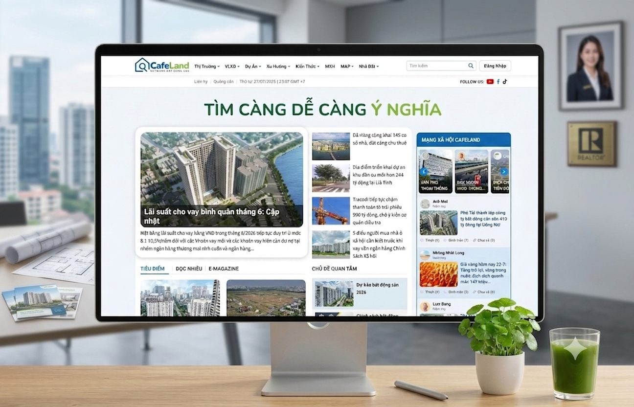 Thiết kế web bất động sản - giao diện tin tức bất động sản