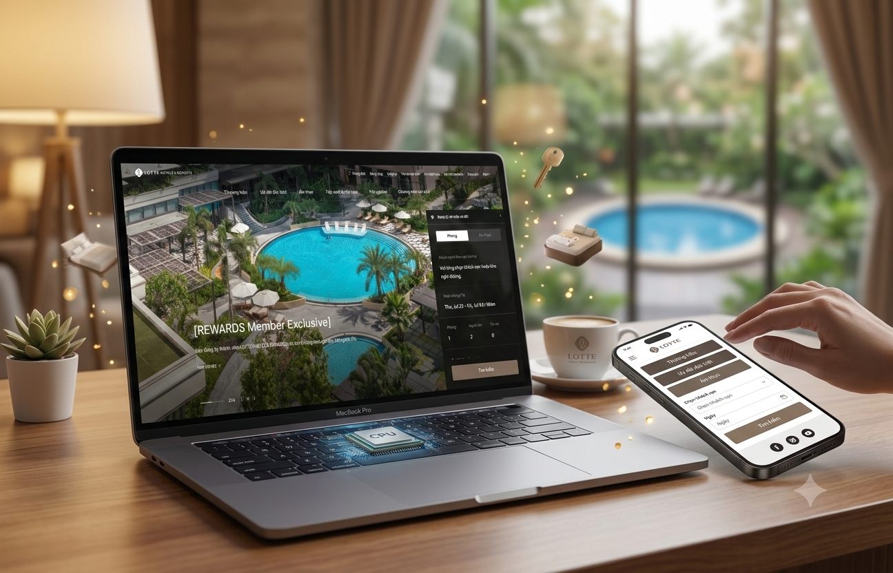 Thiết kế web nhà hàng khách sạn - resort cao cấp