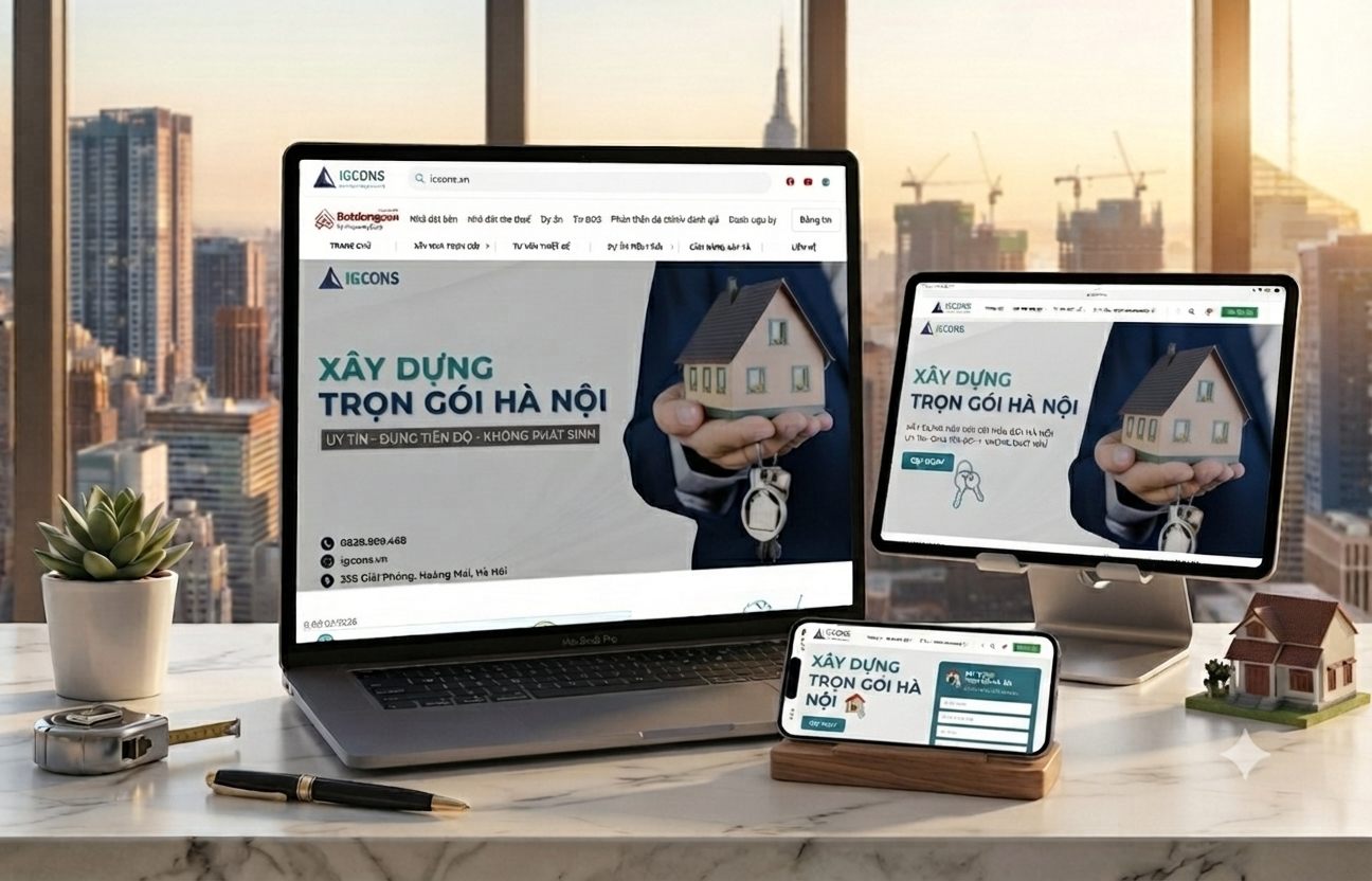 Construction website design - interior design and build