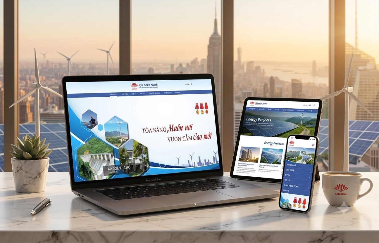 Thiết kế website doanh nghiệp - tập đoàn năng lượng