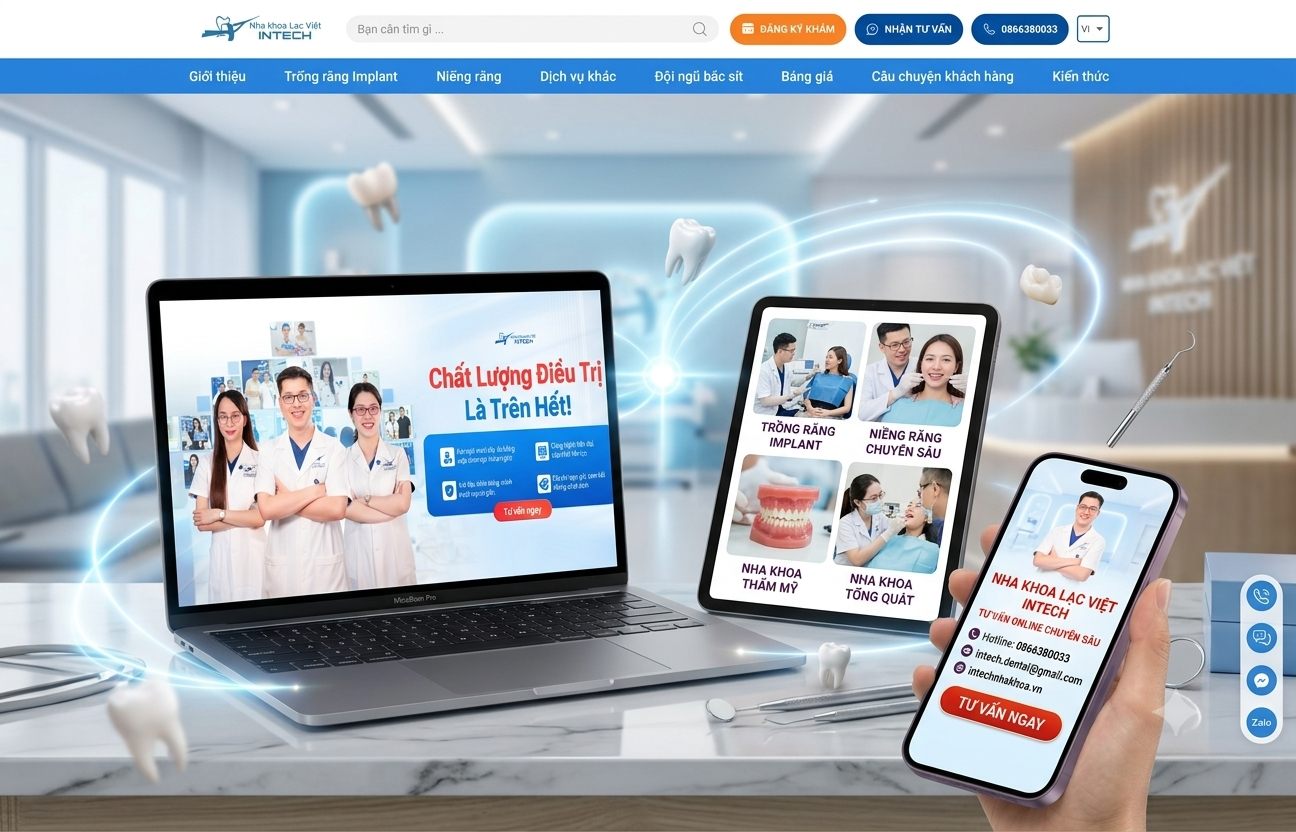 Thiết kế website nha khoa chuyên nghiệp - TEMP Agency