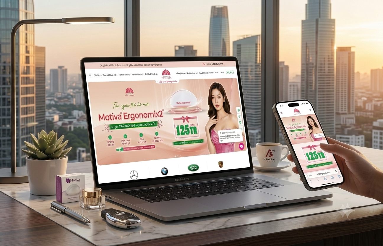 Thiết kế website spa chuyên nghiệp - TEMP Agency