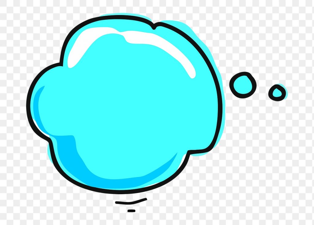 Png blue speech bubble sticker